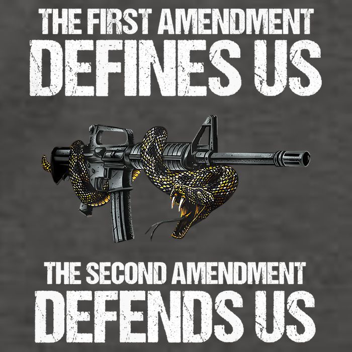First Amendment Defines Us The Second Amendment Defends Us Vector Backpack