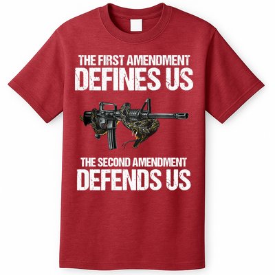 First Amendment Defines Us The Second Amendment Defends Us T-Shirt