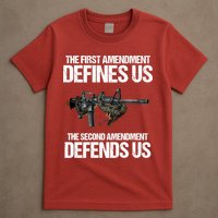 First Amendment Defines Us The Second Amendment Defends Us T-Shirt