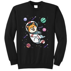 funny Astronaut Dog In Space Shiba Inu Akita Sweatshirt