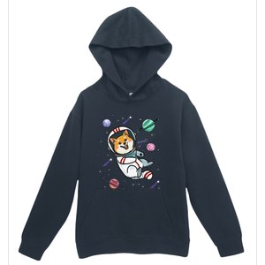 funny Astronaut Dog In Space Shiba Inu Akita Urban Pullover Hoodie