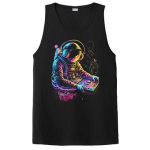 Funky Astronaut Dj In Space Edm Graphic PosiCharge Competitor Tank