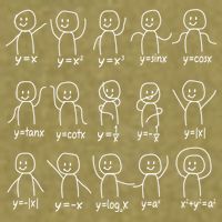 Funny Algebra Dance Graph Figures Math Equation Garment-Dyed Women's Muscle Tee