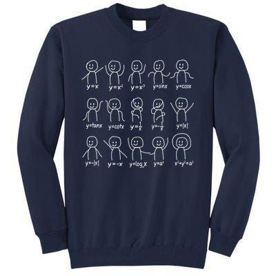 Funny Algebra Dance Graph Figures Math Equation Tall Sweatshirt