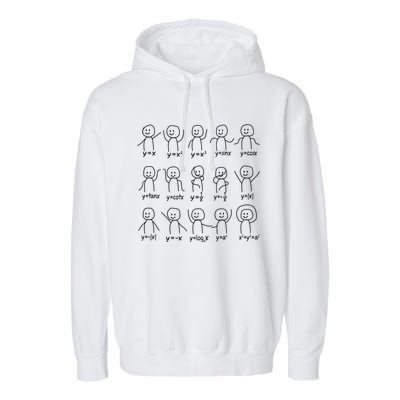 Funny Algebra Dance Graph Figures Math Equation Garment-Dyed Fleece Hoodie