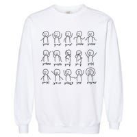 Funny Algebra Dance Graph Figures Math Equation Garment-Dyed Sweatshirt