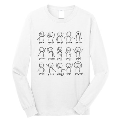 Funny Algebra Dance Graph Figures Math Equation Long Sleeve Shirt