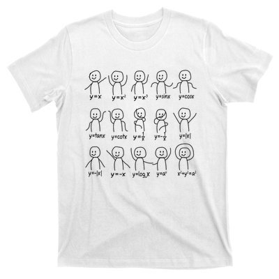 Funny Algebra Dance Graph Figures Math Equation T-Shirt