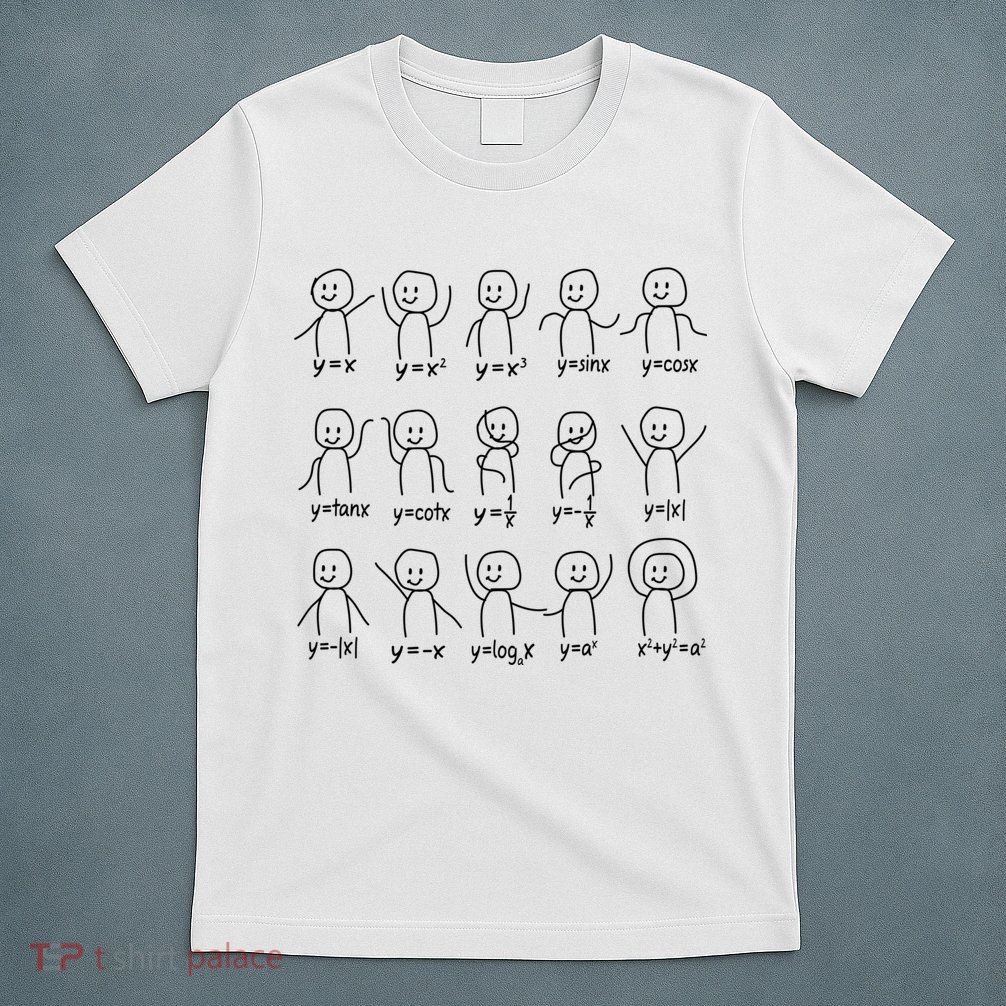 Funny Algebra Dance Graph Figures Math Equation T-Shirt