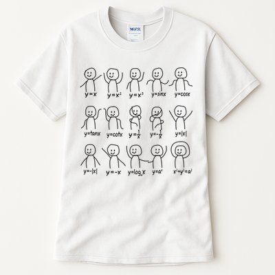 Funny Algebra Dance Graph Figures Math Equation Tall T-Shirt