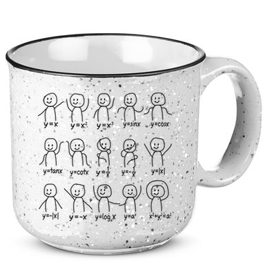 Funny Algebra Dance Graph Figures Math Equation 15oz Campfire Ceramic Mug