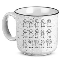 Funny Algebra Dance Graph Figures Math Equation 15oz Campfire Ceramic Mug