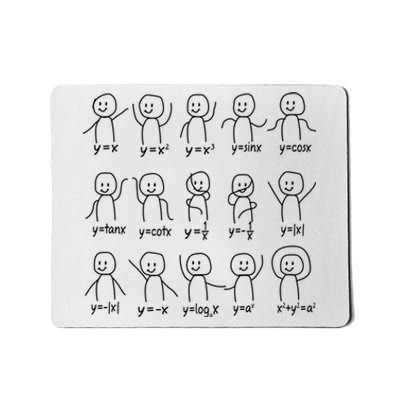 Funny Algebra Dance Graph Figures Math Equation Mousepad