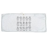 Funny Algebra Dance Graph Figures Math Equation Large Microfiber Waffle Golf Towel
