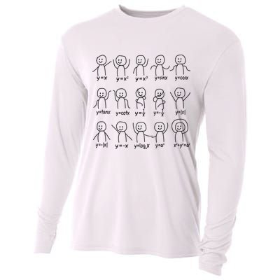 Funny Algebra Dance Graph Figures Math Equation Cooling Performance Long Sleeve Crew