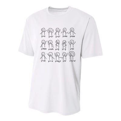 Funny Algebra Dance Graph Figures Math Equation Youth Performance Sprint T-Shirt