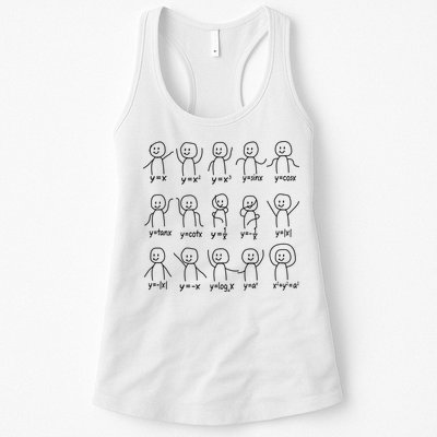 Funny Algebra Dance Graph Figures Math Equation Womens Tank Top