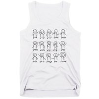 Funny Algebra Dance Graph Figures Math Equation Tank Top