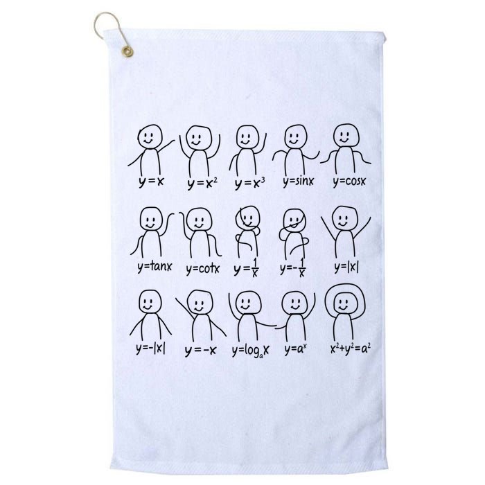 Funny Algebra Dance Graph Figures Math Equation Golf Towel