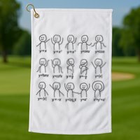 Funny Algebra Dance Graph Figures Math Equation Golf Towel