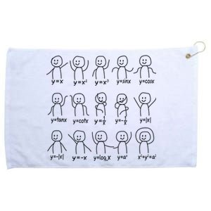 Funny Algebra Dance Graph Figures Math Equation Grommeted Golf Towel