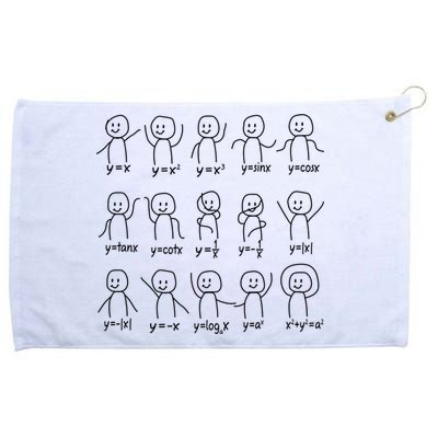 Funny Algebra Dance Graph Figures Math Equation Grommeted Golf Towel
