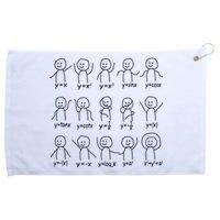 Funny Algebra Dance Graph Figures Math Equation Grommeted Golf Towel