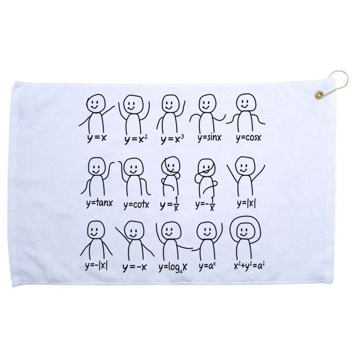 Funny Algebra Dance Graph Figures Math Equation Grommeted Golf Towel