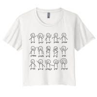 Funny Algebra Dance Graph Figures Math Equation Crop Top