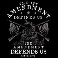 First Amendment Defines Us The Second Defends Us Gun Full-Length Apron With Pockets