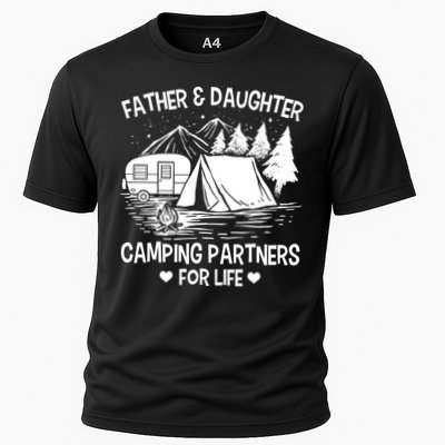 Father And Daughter Camping Partners For Life Gift Performance Shirt