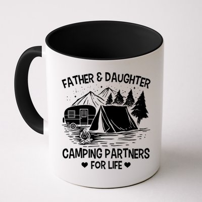 Father And Daughter Camping Partners For Life Gift Mug