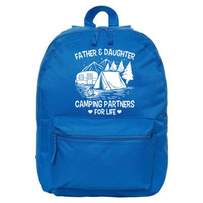 Father And Daughter Camping Partners For Life Gift 16 in Basic Backpack
