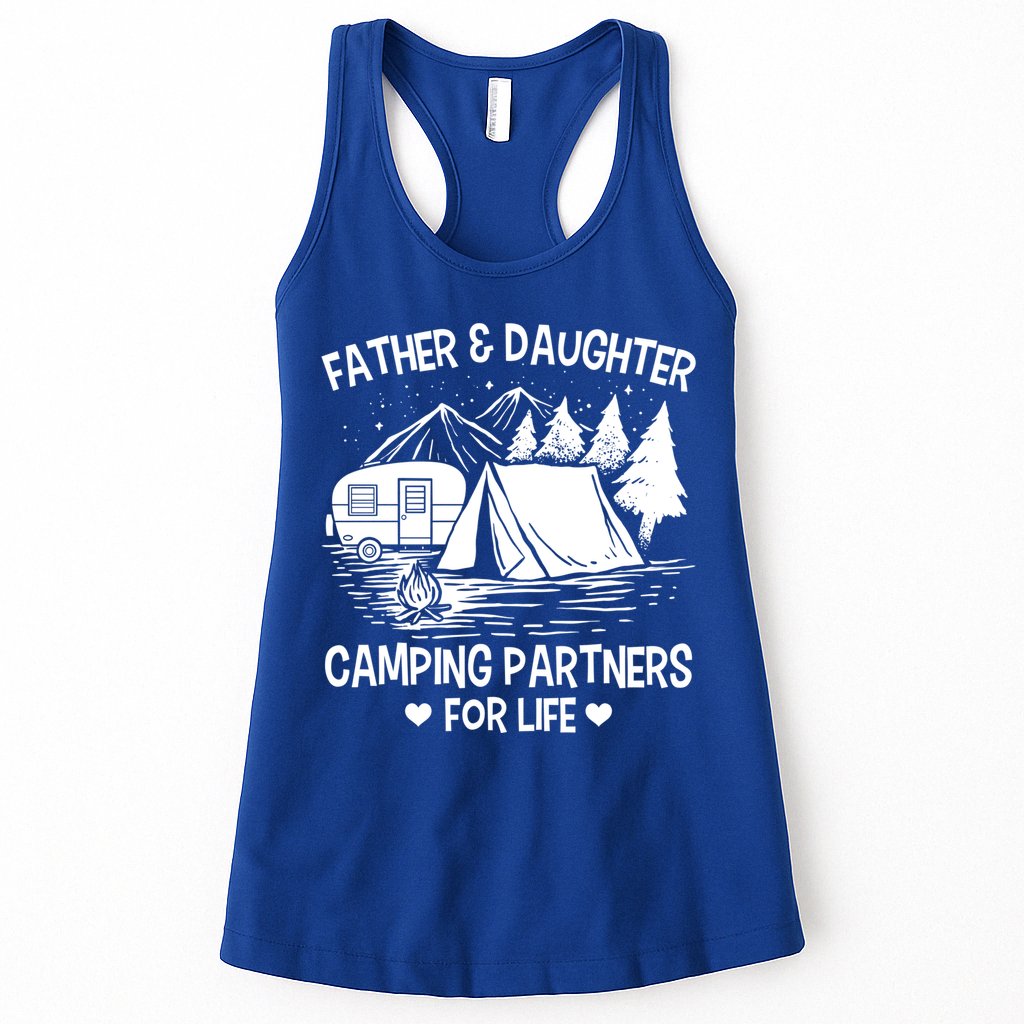Father And Daughter Camping Partners For Life Gift Womens Tank Top