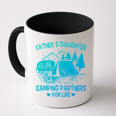 Father And Daughter Camping Partners For Life Gift Mug