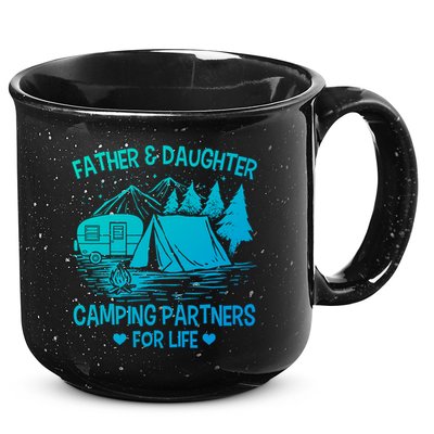 Father And Daughter Camping Partners For Life Gift 15oz Campfire Ceramic Mug