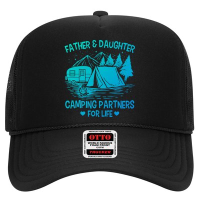 Father And Daughter Camping Partners For Life Gift Trucker Hat
