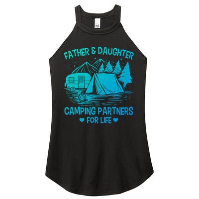 Father And Daughter Camping Partners For Life Gift Women's Perfect Tri Rocker Tank