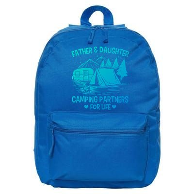 Father And Daughter Camping Partners For Life Gift 16 in Basic Backpack