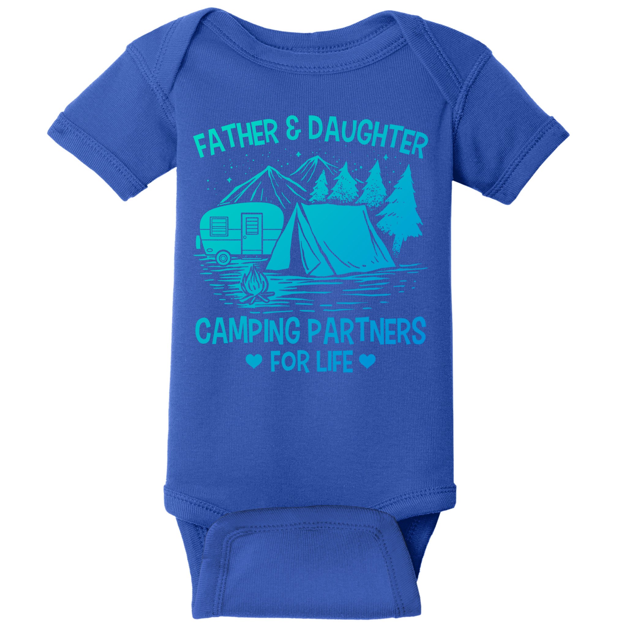 Father And Daughter Camping Partners For Life Gift Baby Bodysuit