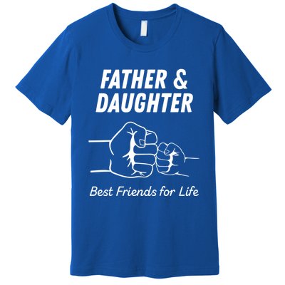 Father And Daughter Fist Bump Gift New Dad Gift Premium T-Shirt