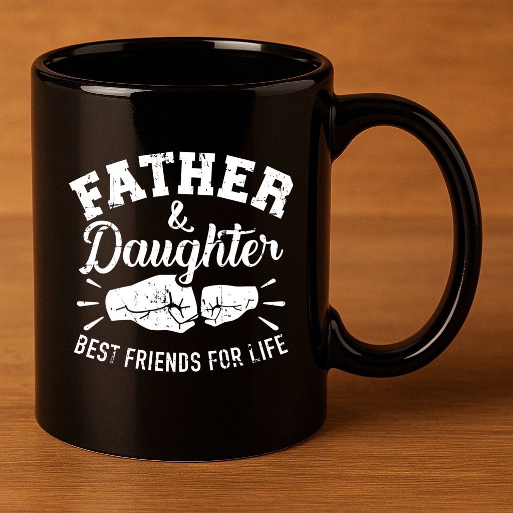 Father And Daughter Best Friends For Life 11oz C Handle Ceramic Mug