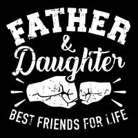 Father And Daughter Best Friends For Life Drawstring Bag