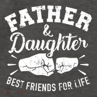 Father And Daughter Best Friends For Life Vector Backpack