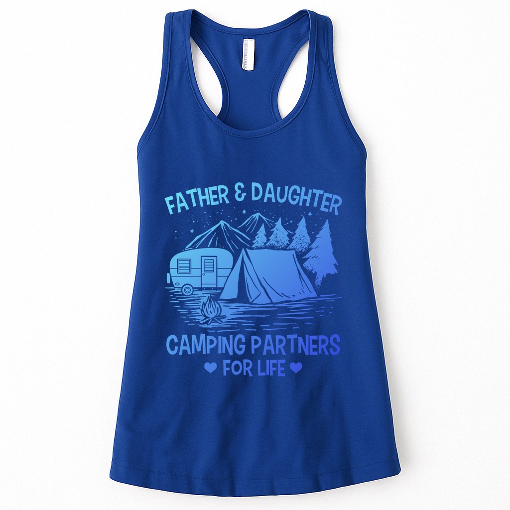 Father And Daughter Camping Partners For Life Gift Womens Tank Top