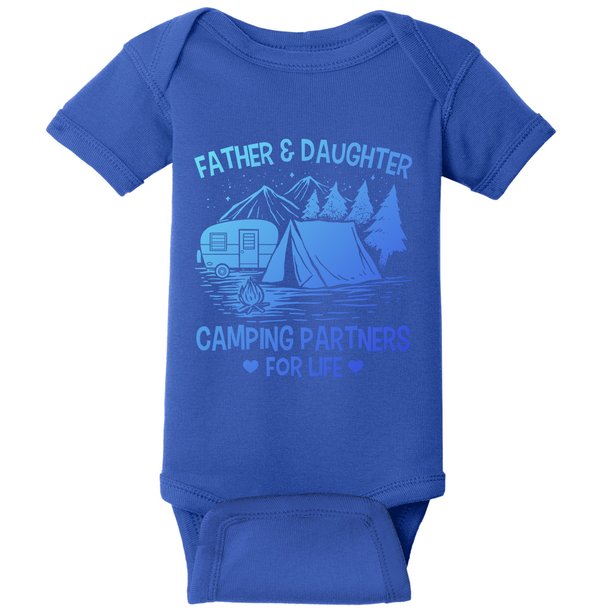 Father And Daughter Camping Partners For Life Gift Baby Bodysuit