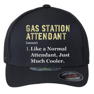 Funny Application Day Gas Station Attendant Flexfit Unipanel Trucker Cap