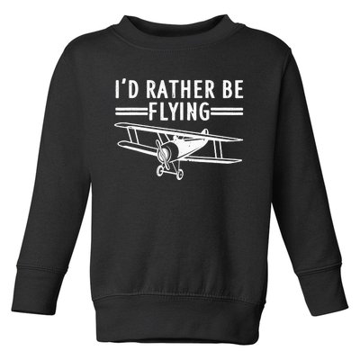 Funny Airplane Design For Adult Airplane Aviation Pilot Toddler Sweatshirt