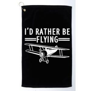 Funny Airplane Design For Adult Airplane Aviation Pilot Platinum Collection Golf Towel