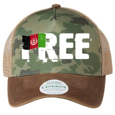 Free Afghanistan Distressed Flag Legacy Tie Dye Trucker Hat